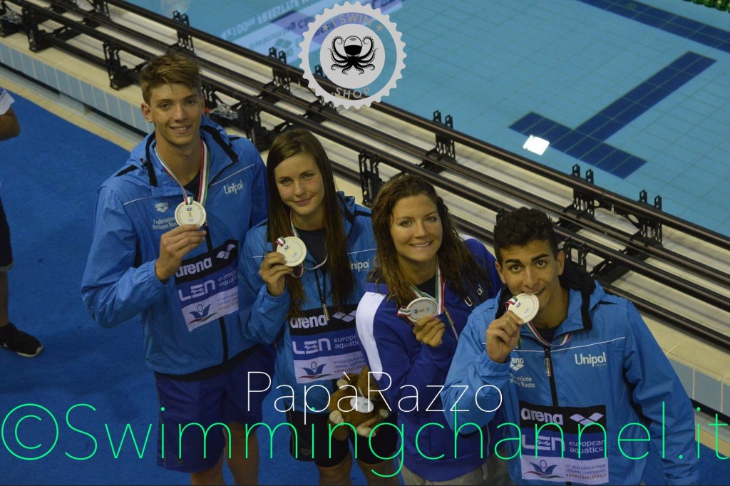 Alessandro Miressi, Sara Ongaro, Ilaria Cusinato, Giovanni Izzo - ph. PapàRazzo - www.swimmingchannel.it