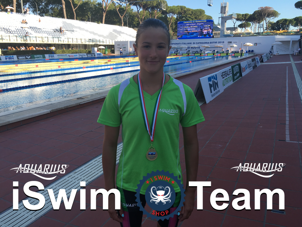 Giorgia Meloni - Atlantide Elmas - iSwim Team - ph.Swimmingchannel.it